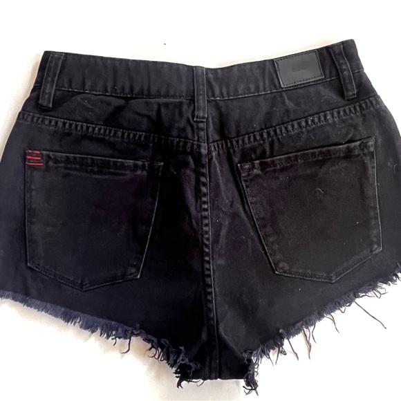 BDG Black Floral Embroidered Jean Shorts - Picture 12 of 12
